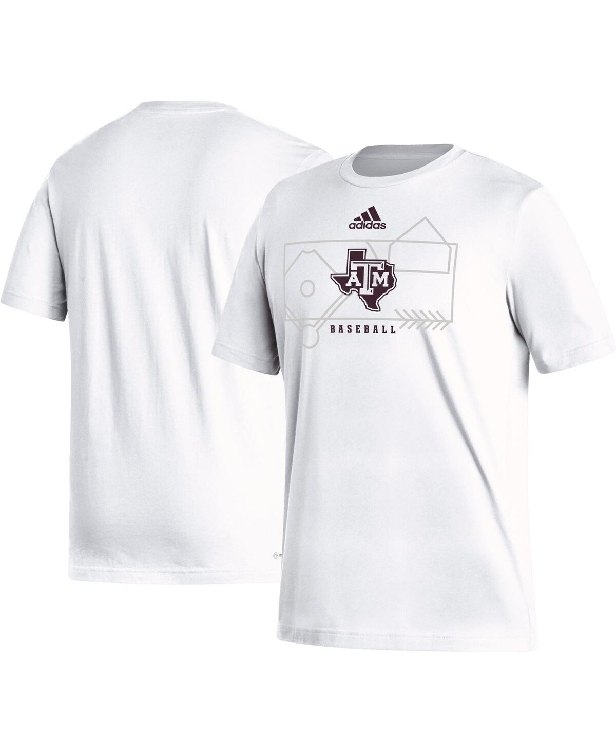 Shop Adidas Originals Men's Adidas White Texas A&m Aggies Locker Lines Baseball Fresh T-shirt