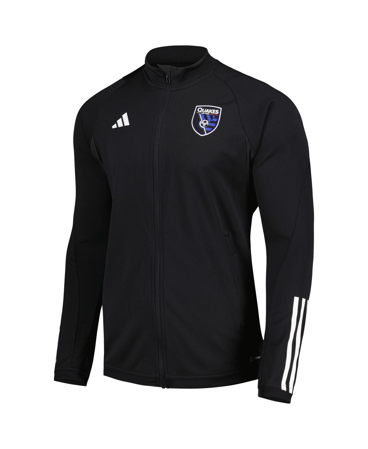 Shop Adidas Originals Men's Adidas Black San Jose Earthquakes 2023 On-field Aeroready Full-zip Training Top