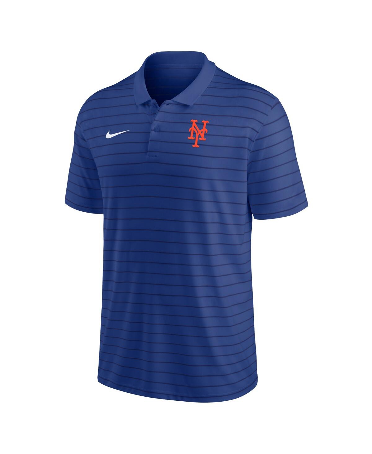 Men's NikeNew York Mets Authentic Collection Victory Striped Performance Polo Shirt - Royal