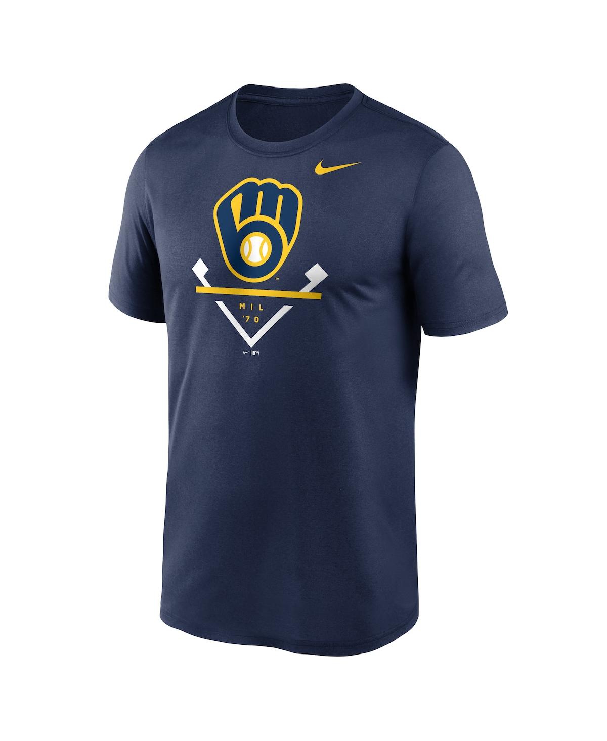 Men's NikeMilwaukee Brewers Icon Legend T-shirt - Navy