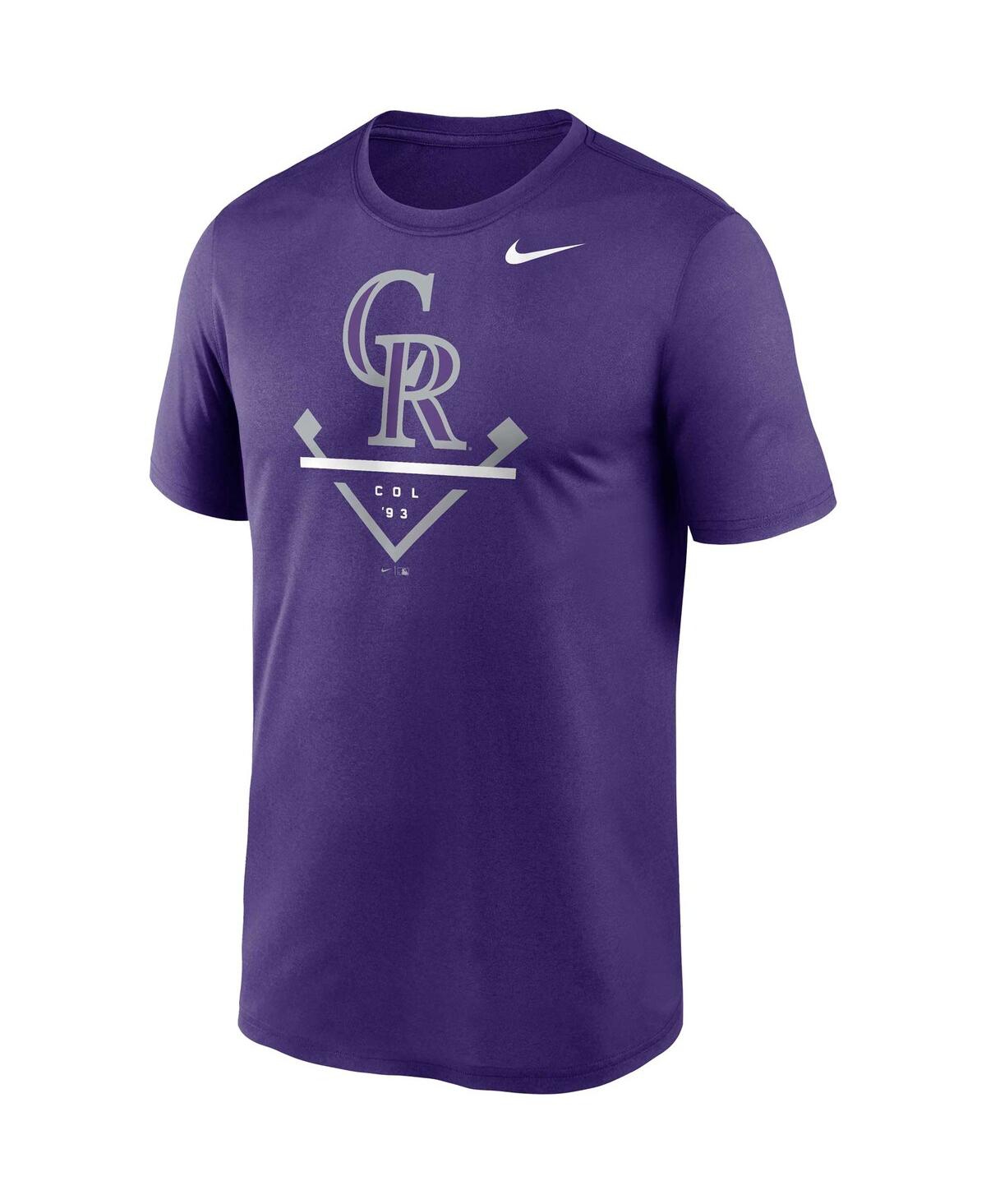 Shop Nike Men's  Purple Colorado Rockies Big And Tall Icon Legend Performance T-shirt