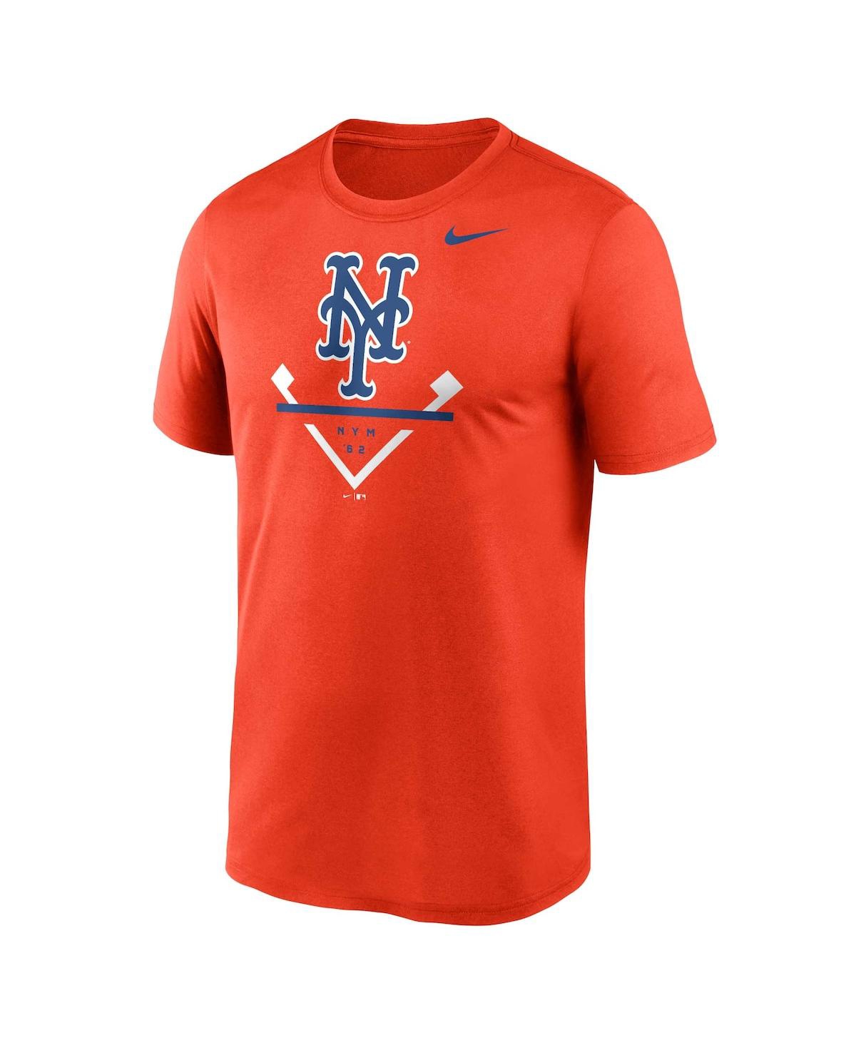 Shop Nike Men's  Orange New York Mets Big And Tall Icon Legend Performance T-shirt