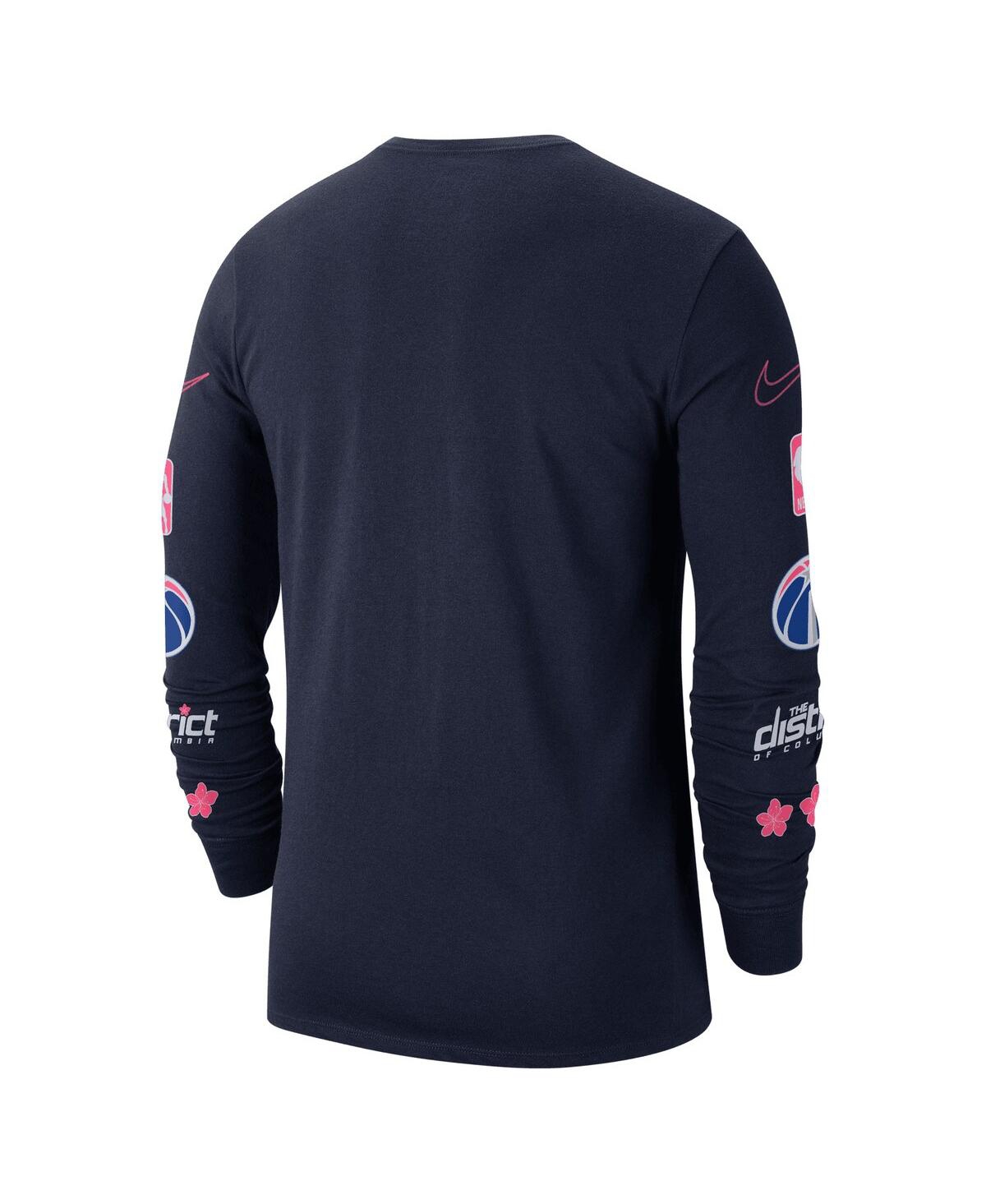 Men's NikeWashington Wizards 2022/23 City Edition Essential Expressive Long Sleeve T-shirt - Navy