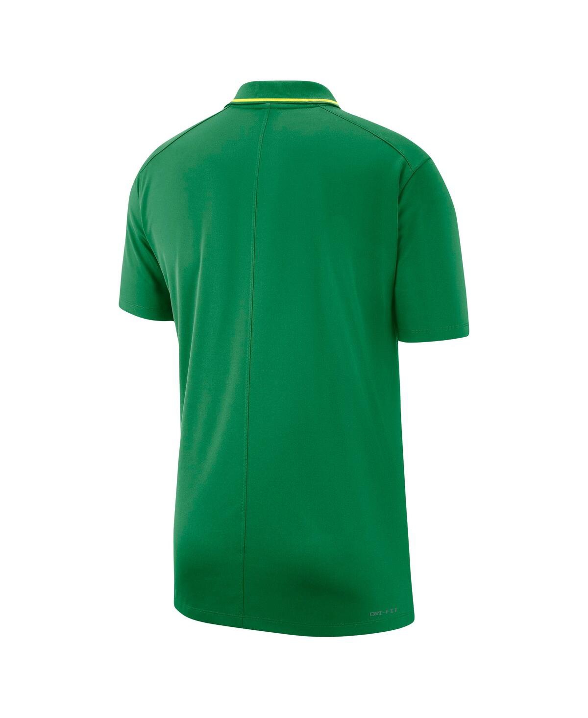 Shop Nike Men's  Green Oregon Ducks Coaches Performance Polo Shirt