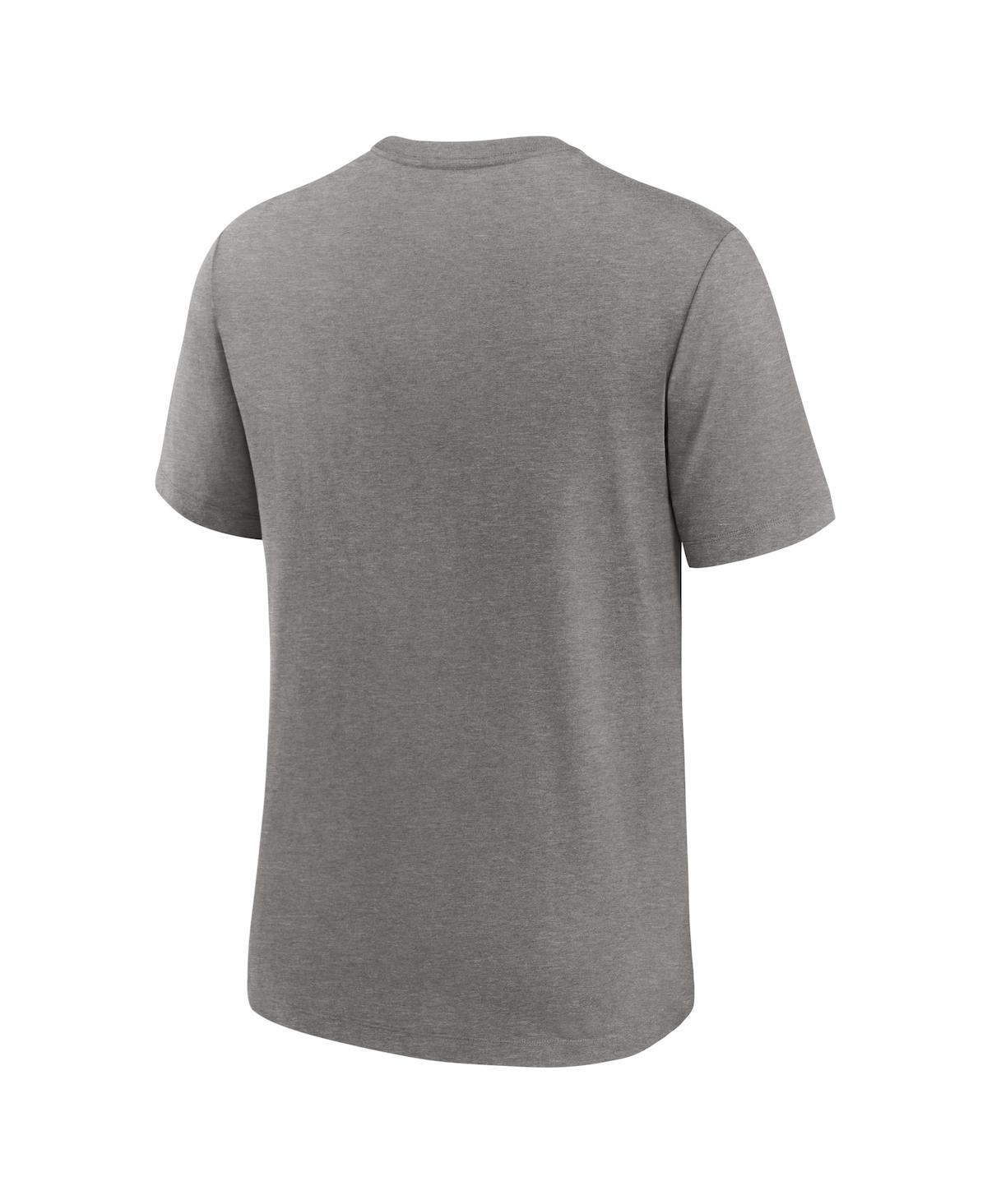 Shop Nike Men's  Heather Charcoal Washington Nationals City Connect Tri-blend T-shirt
