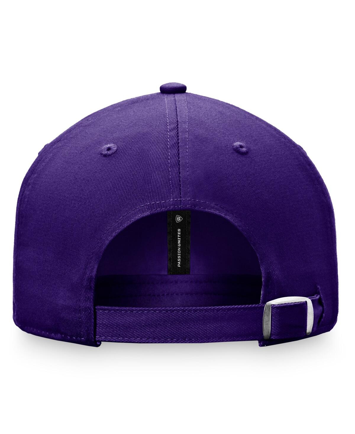 Shop Top Of The World Men's  Purple Lsu Tigers Slice Adjustable Hat