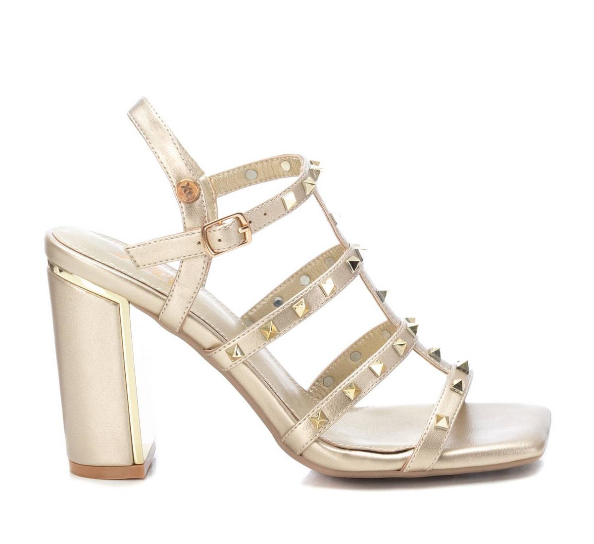 Xti Women's Heeled Sandals WithStuds By Xti,- Gold