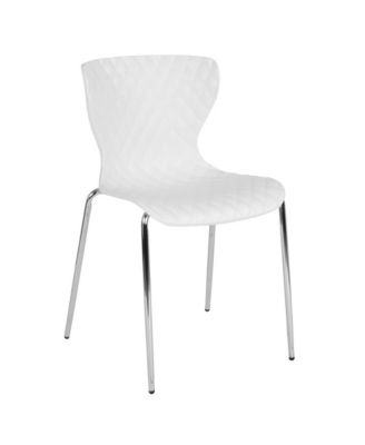 Contemporary Design Accent Dining Plastic Stack Chair