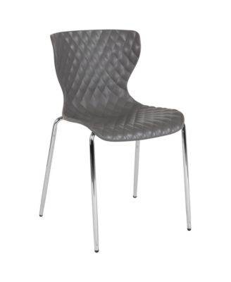 Contemporary Design Accent Dining Plastic Stack Chair