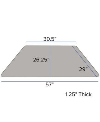Mobile 29X57 Trapezoid Laminate Preschool Activity Table