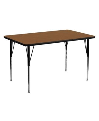 30X60 Rectangle Hp Laminate Adjustable Activity Table