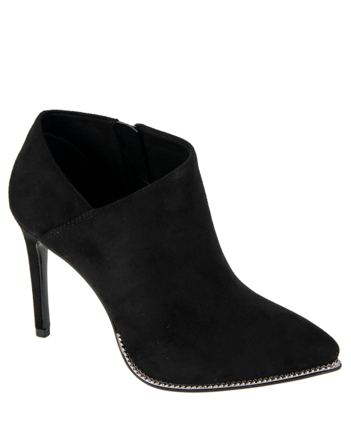 Shop Bcbgeneration Women's Hadix Ankle Bootie In Black Microsuede - Fabric