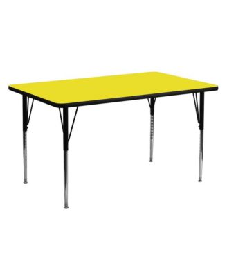 24X60 Rectangle Hp Laminate Adjustable Activity Table