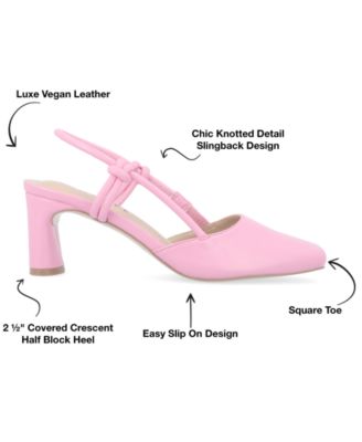 Women's Margeene Block Heel Slingback Pumps