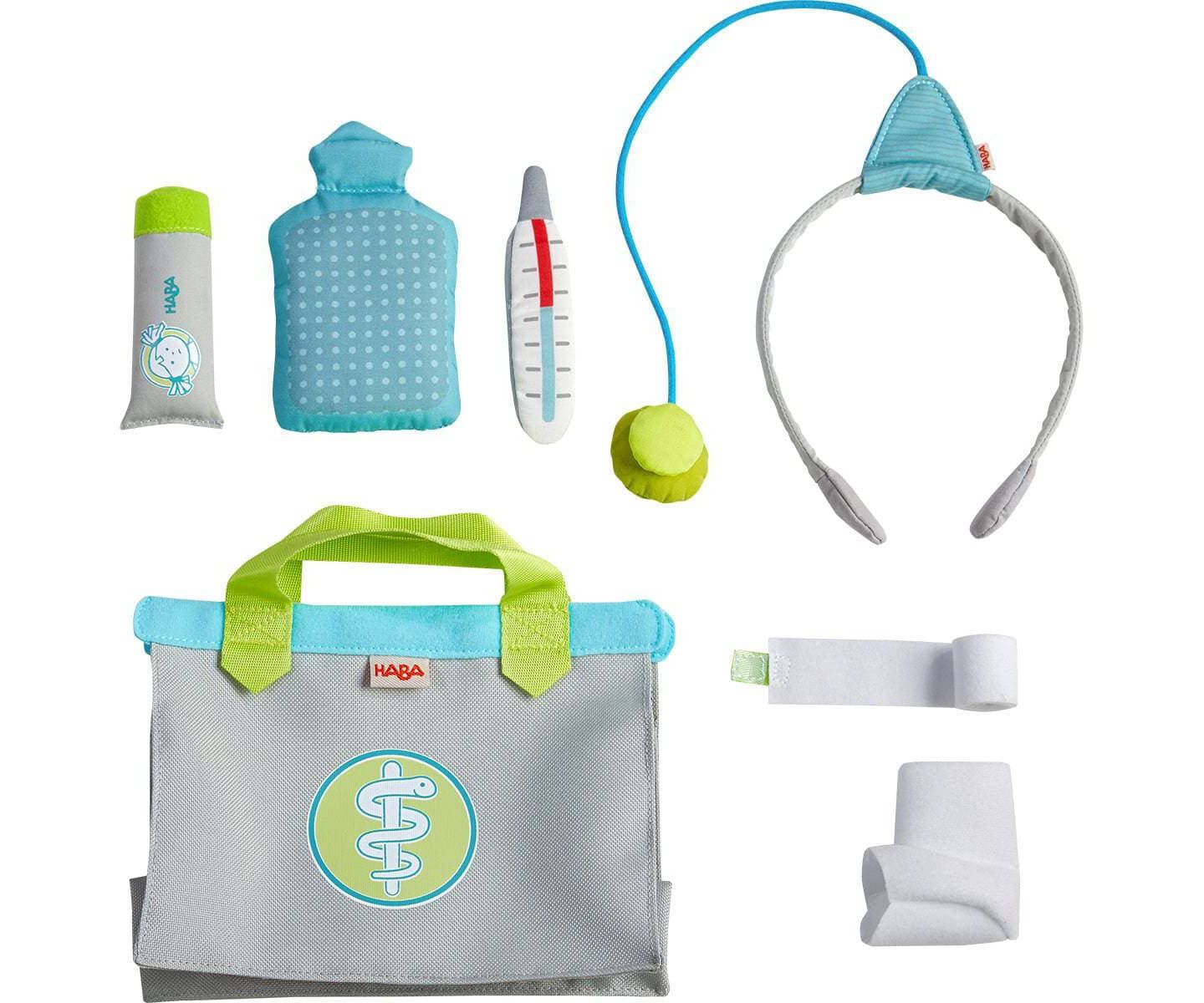 Детские куклы Haba Doctor Set 8-Piece Doll Accessories, Ages 3+ — фото 7