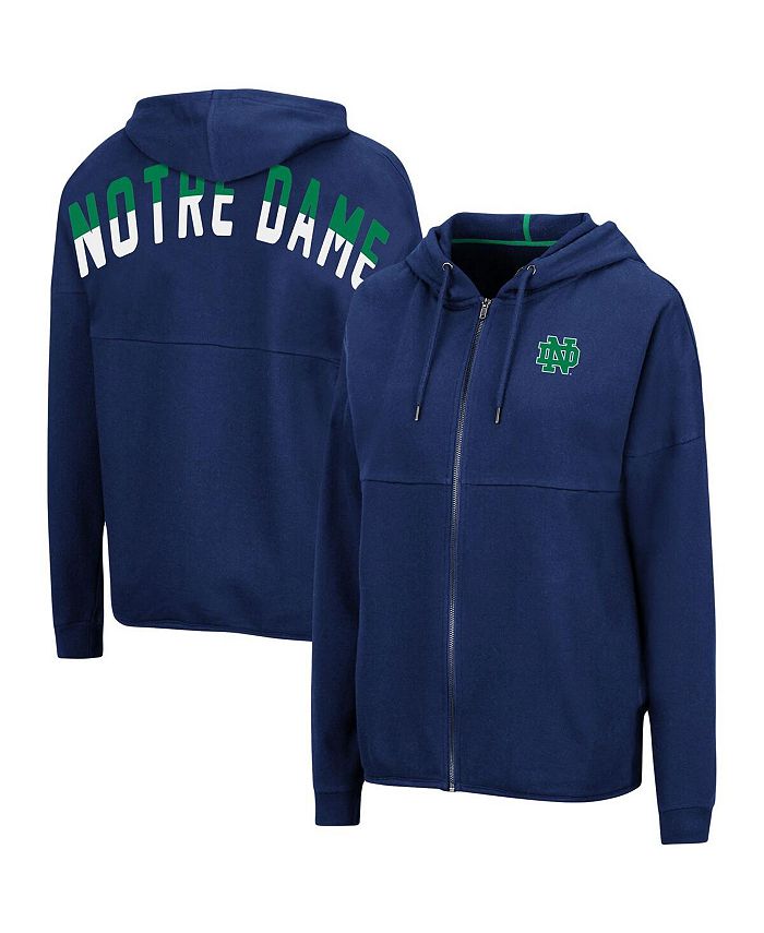 Colosseum Women s Navy Notre Dame Fighting Irish Two Hit Full Zip