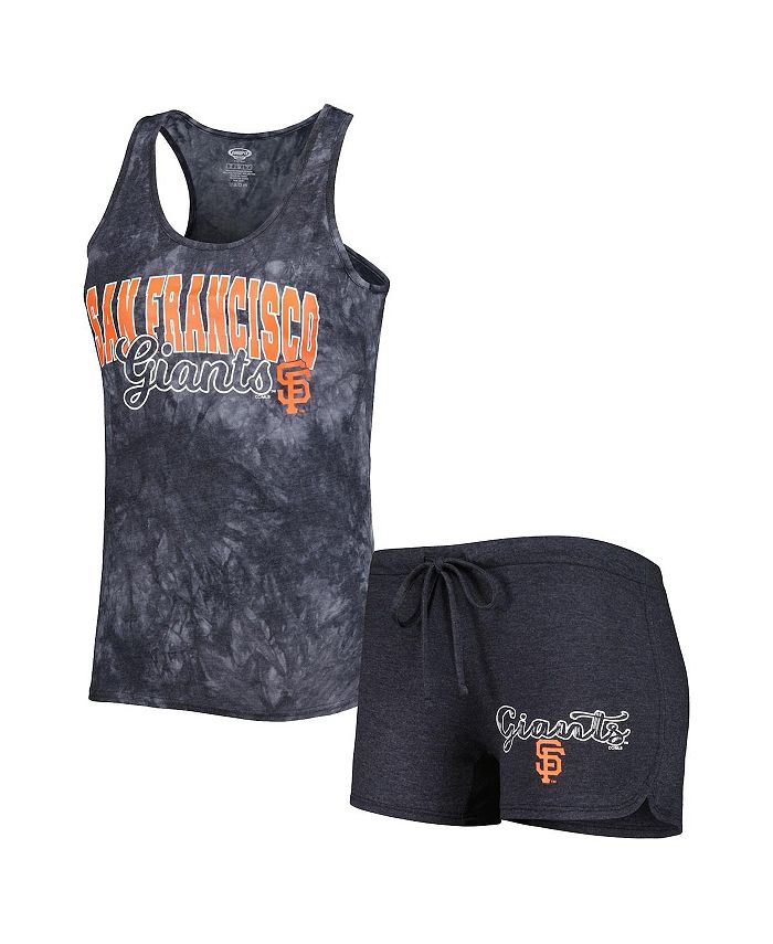 Women's Concepts Sport Charcoal San Francisco Giants Plus Size Jersey Tank  Top & Pants Sleep Set