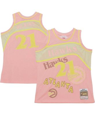 Mitchell & Ness Men's Dominique Wilkins Pink Atlanta Hawks