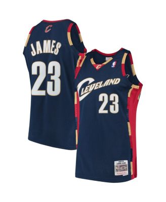 Men's LeBron James Navy Cleveland Cavaliers 2008-09 Hardwood Classics Swingman Jersey