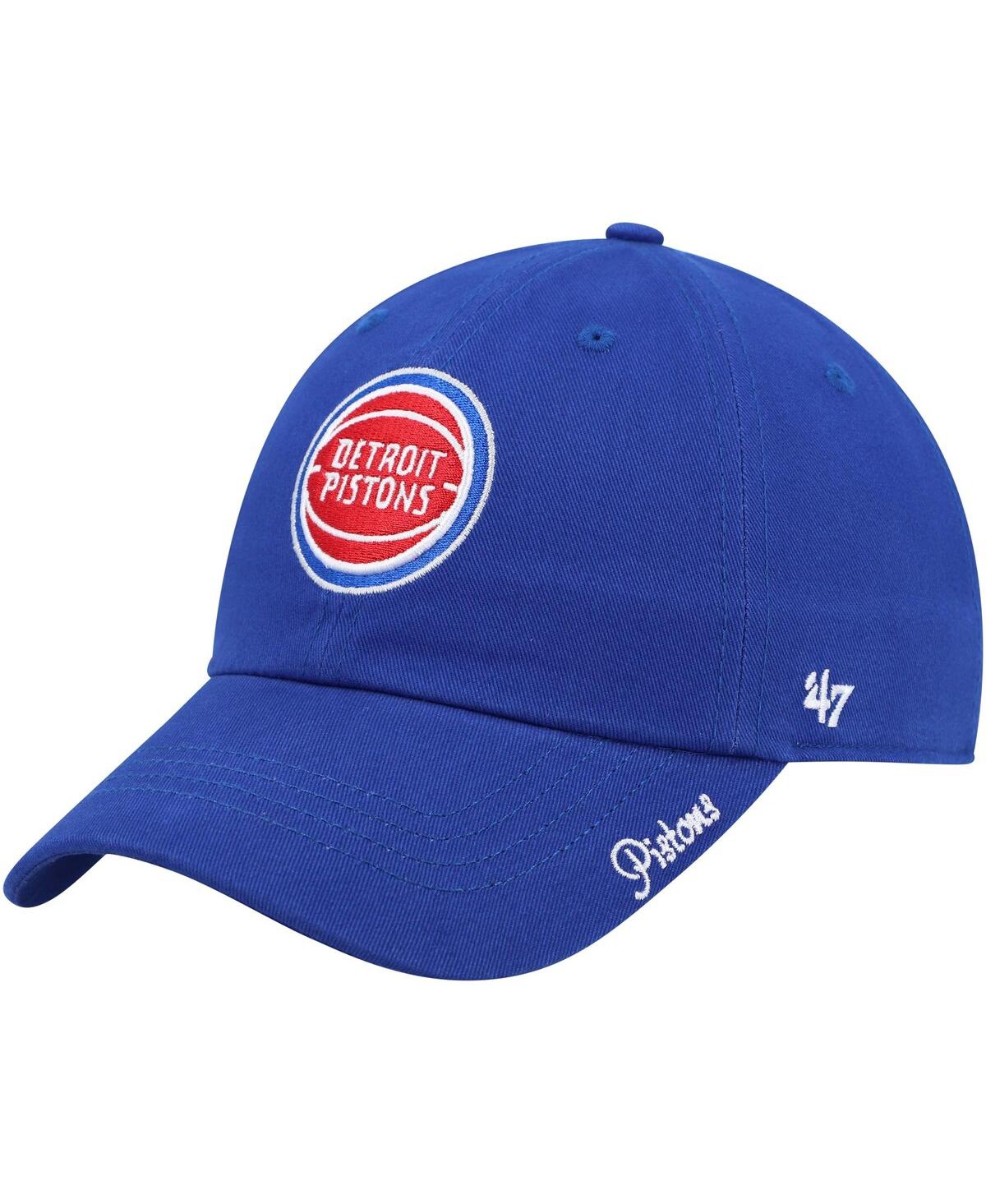 47 Brand Women's ' Blue Detroit Pistons Miata Clean Up Logo Adjustable Hat In Blue