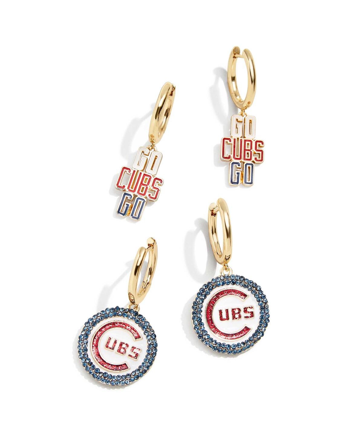 Shop Baublebar Women's  Chicago Cubs 2-pack Earrings Set In Multi