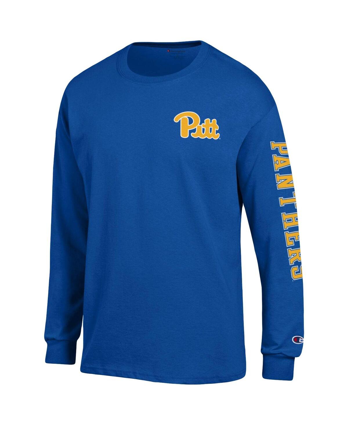 Men's ChampionPitt Panthers Team Stack Long Sleeve T-shirt - Royal