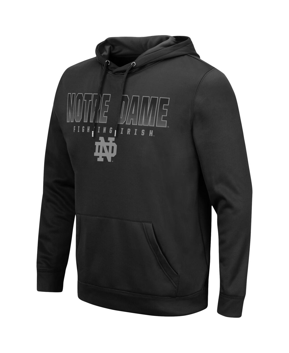 Colosseum Men's  Black Notre Dame Fighting Irish Oht Military-inspired Appreciation Camo Pullover Hoo In Black