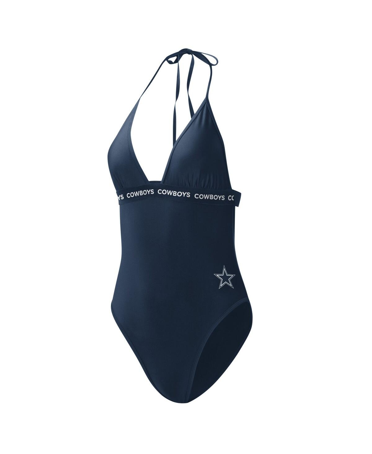 G-iii 4her By Carl Banks Navy Dallas Cowboys Full Count One-piece Swimsuit In Navy