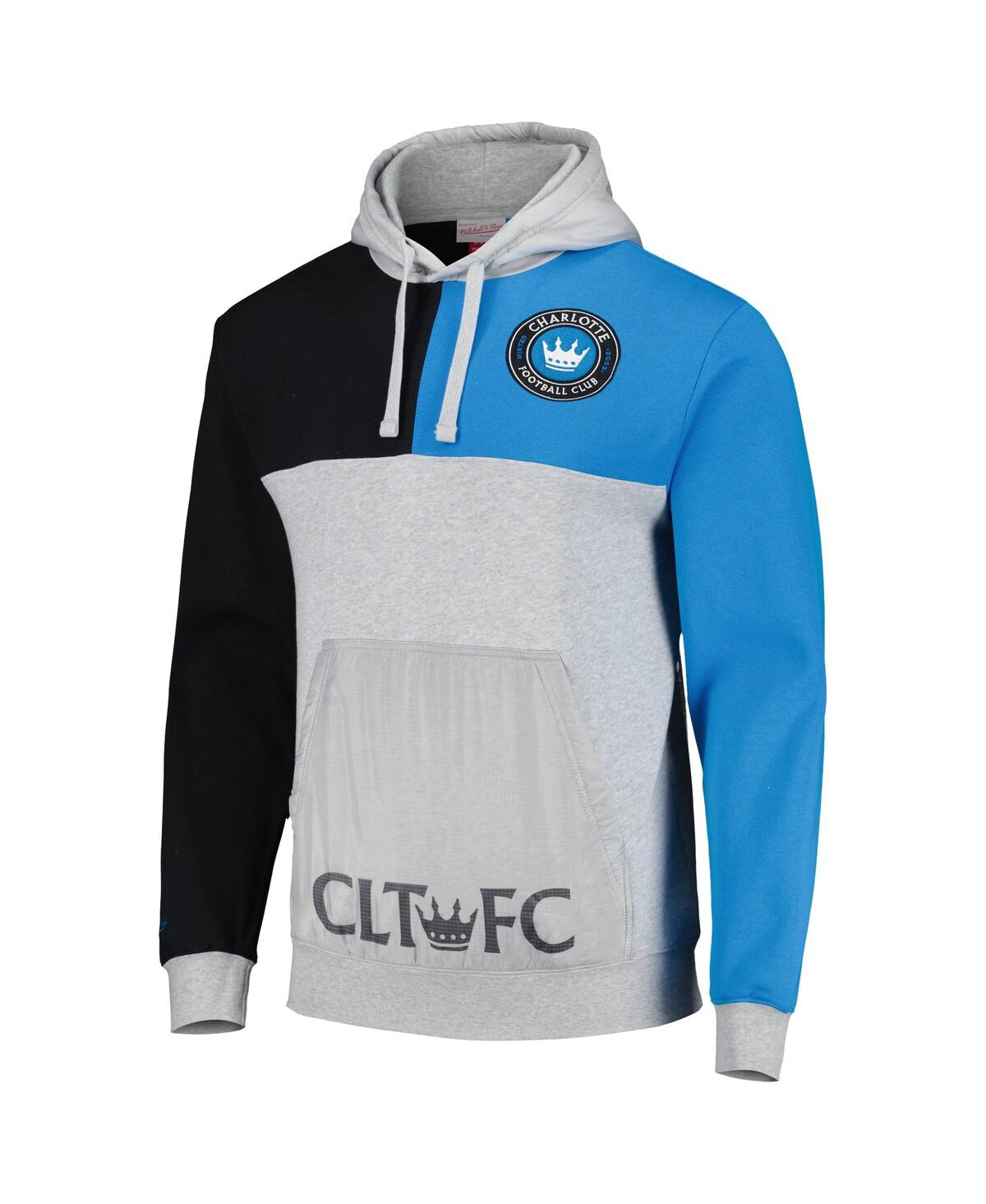 Mitchell & Ness Men's  Gray Charlotte Fc Tie Breaker Pullover Hoodie In Gray
