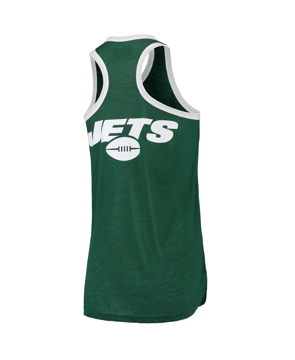 Shop G-iii 4her By Carl Banks Women's  Green New York Jets Tater Tank Top
