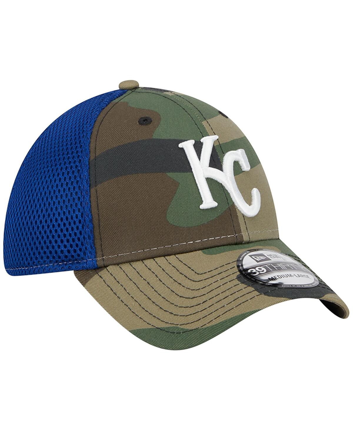 NEW ERA MEN'S NEW ERA CAMO KANSAS CITY ROYALS TEAM NEO 39THIRTY FLEX HAT 