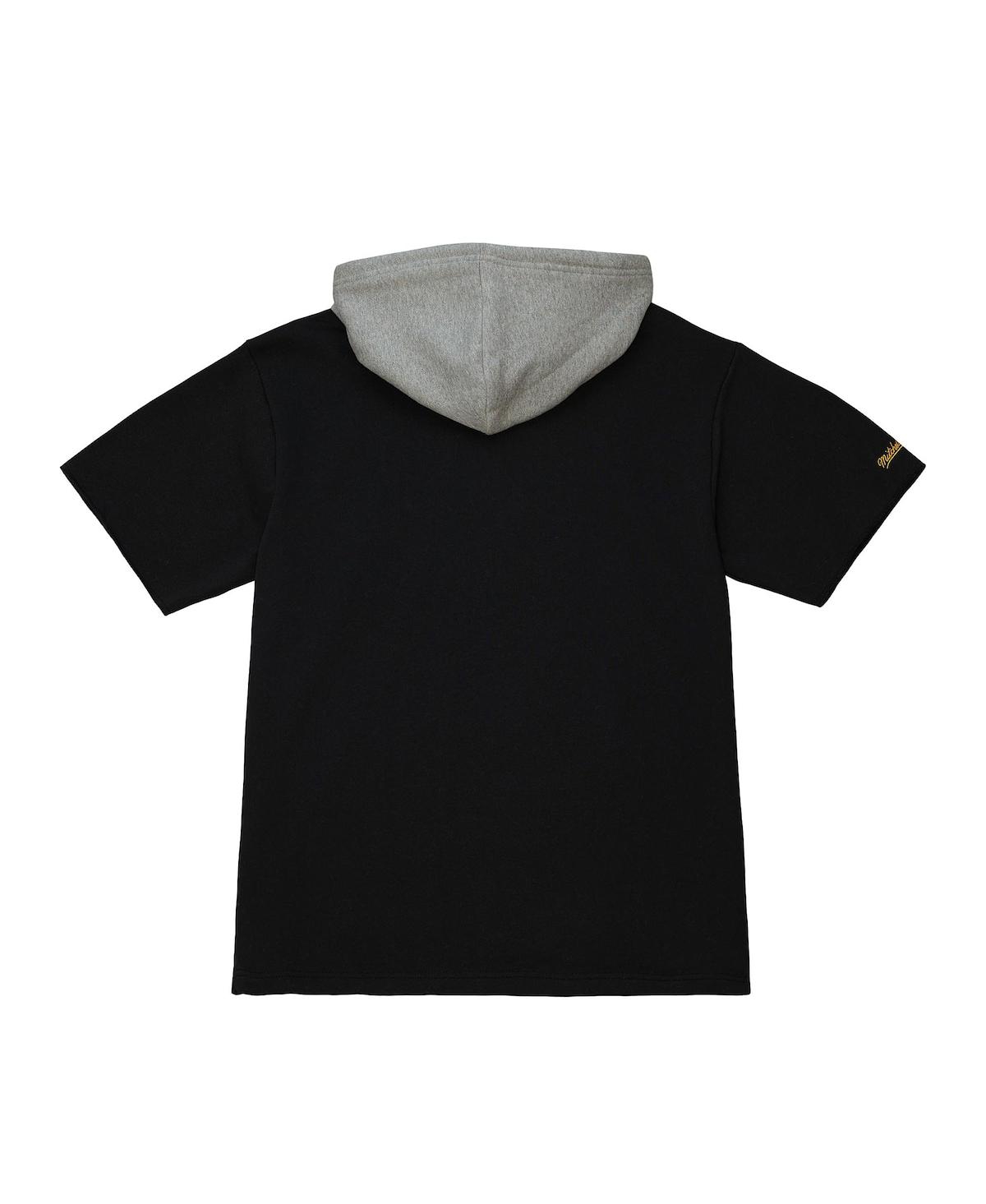 Mitchell & Ness Men's  Black Las Vegas Raiders Postgame Short Sleeve Hoodie In Black