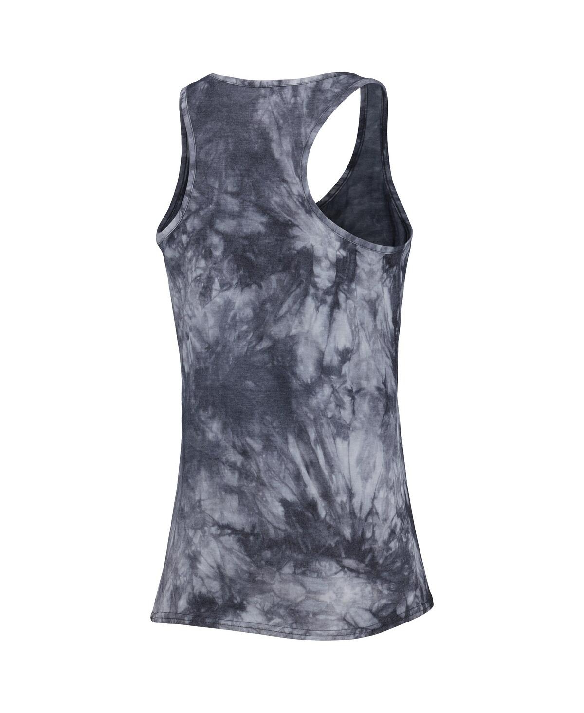 CONCEPTS SPORT WOMEN'S CONCEPTS SPORT CHARCOAL IOWA HAWKEYES BILLBOARD TIE-DYE TANK AND SHORTS SLEEP SET 