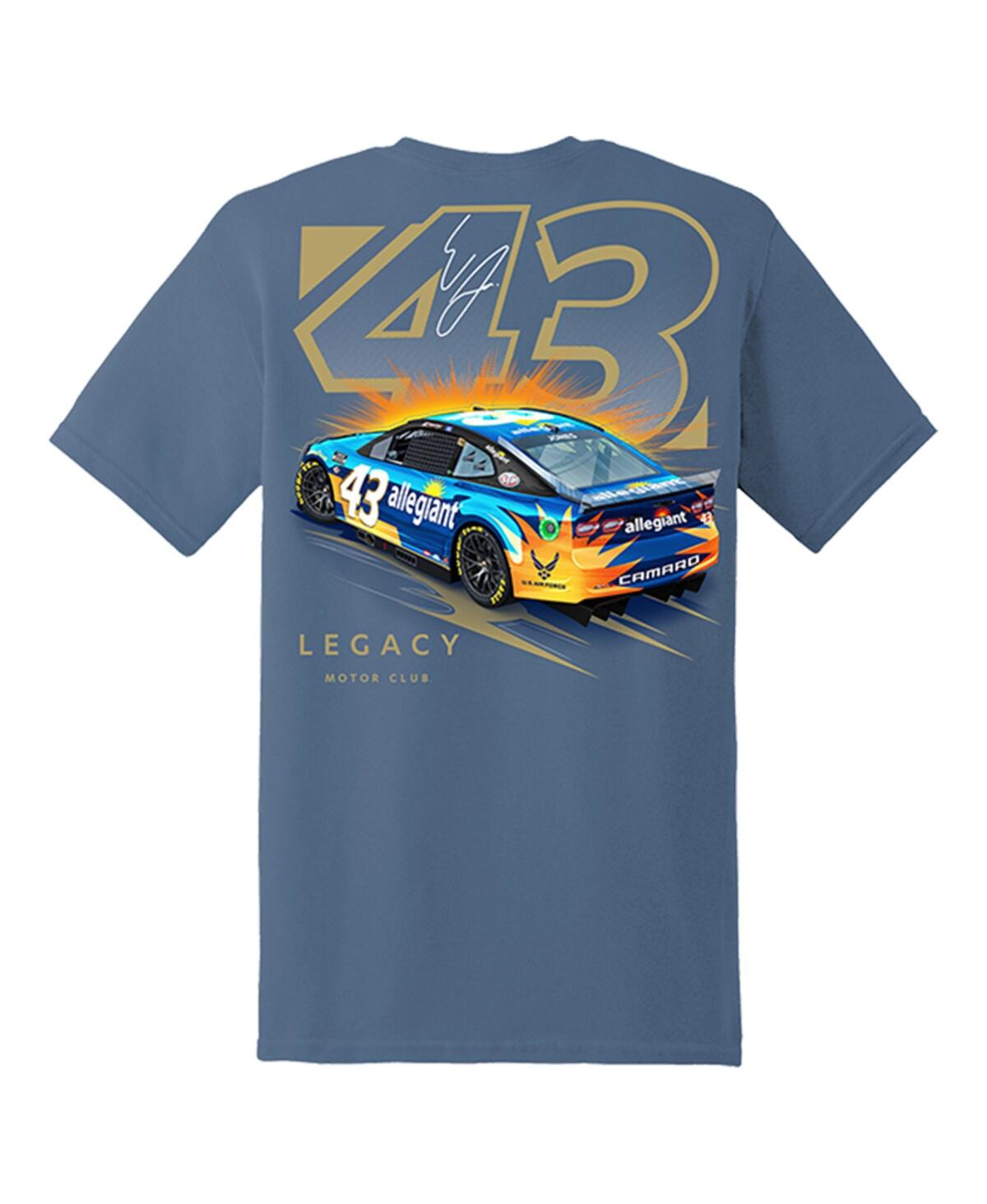 Shop Legacy Motor Club Team Collection Men's  Blue Erik Jones Allegiant Car T-shirt