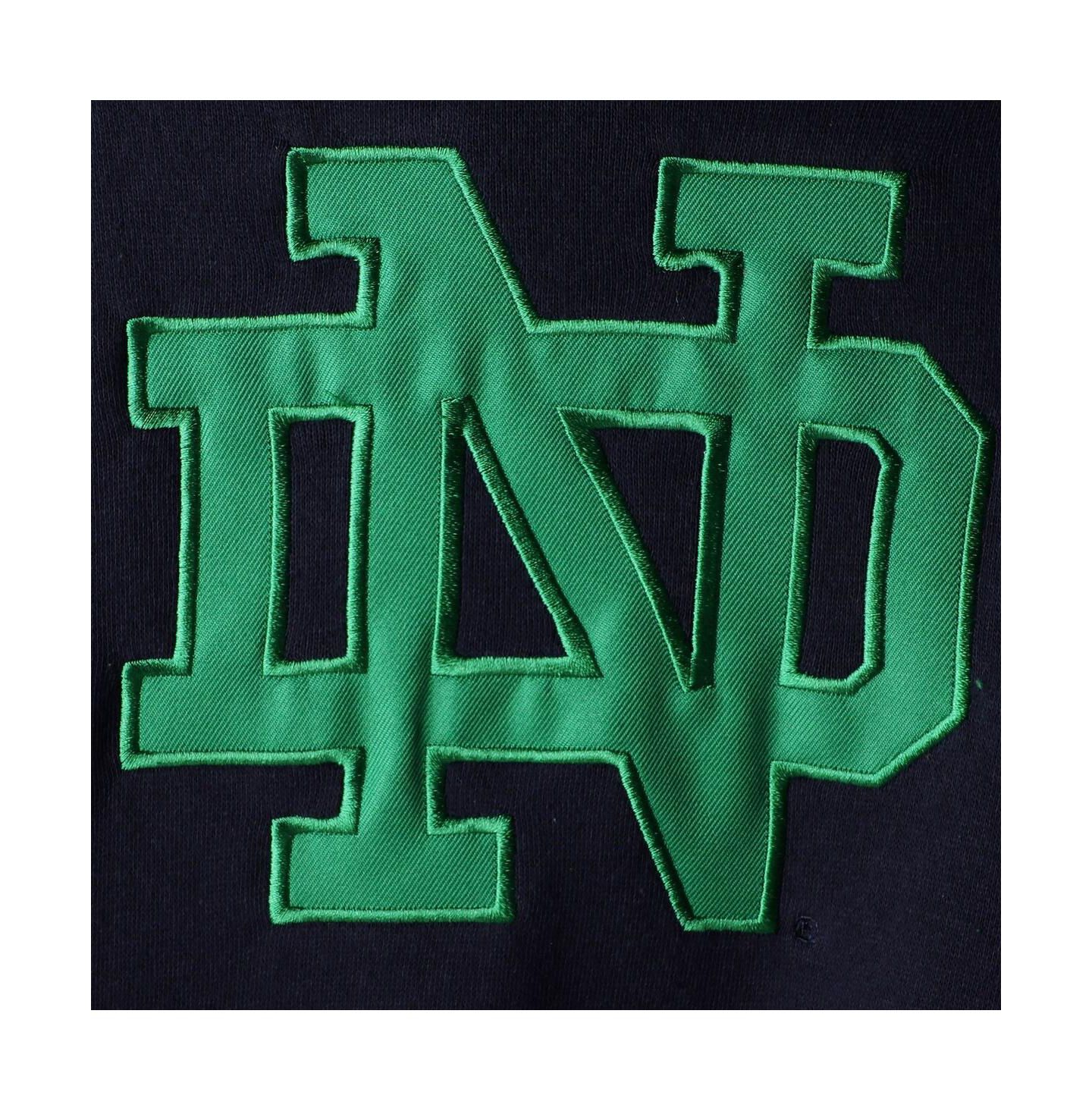 Женское худи Stadium Athletic Navy Notre Dame Fighting Irish Big Logo Pullover — фото 4