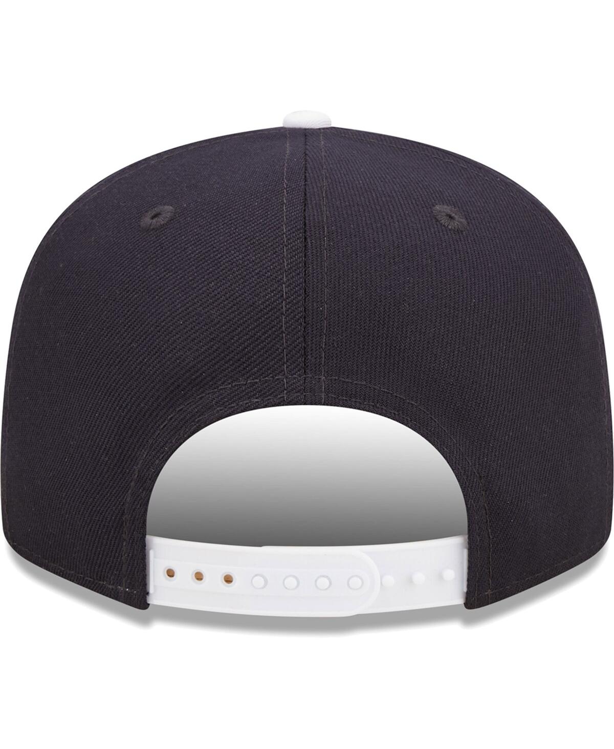 NEW ERA MEN'S NEW ERA WHITE, NAVY PENN STATE NITTANY LIONS RETRO SPORT 9FIFTY SNAPBACK HAT 