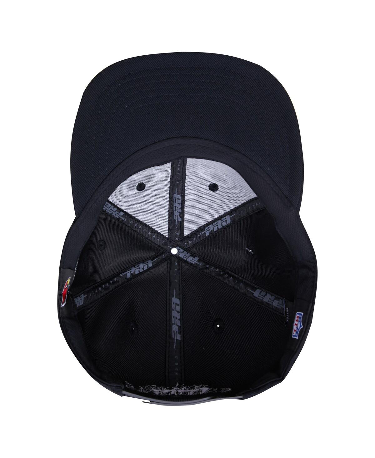 Shop Pro Standard Men's  Arizona Cardinals Triple Black Snapback Hat