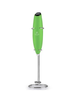 Handheld Milk Frother Stainless Steel Single Whisk with Stand