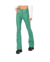 Trousers Jeggings: Faux Leather Look Stretch Skinny Coated PAM - GREEN -  Soya Concept: Waist:42 - £49.00 - DARK BOTTLE & FOREST GREEN - GREEN -  Antique Rose Gifts