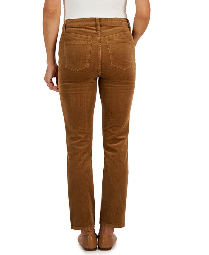 Style & Co Petite Straight-Leg Corduroy Jeans, Created for Macy's - Macy's