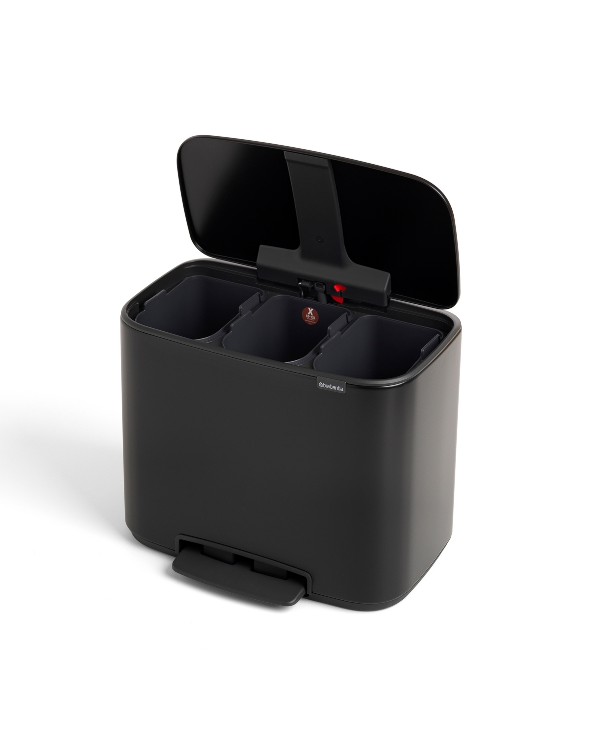 Bo Step on Multi Compartment Trash Can, x Gallon, x 11 Liter