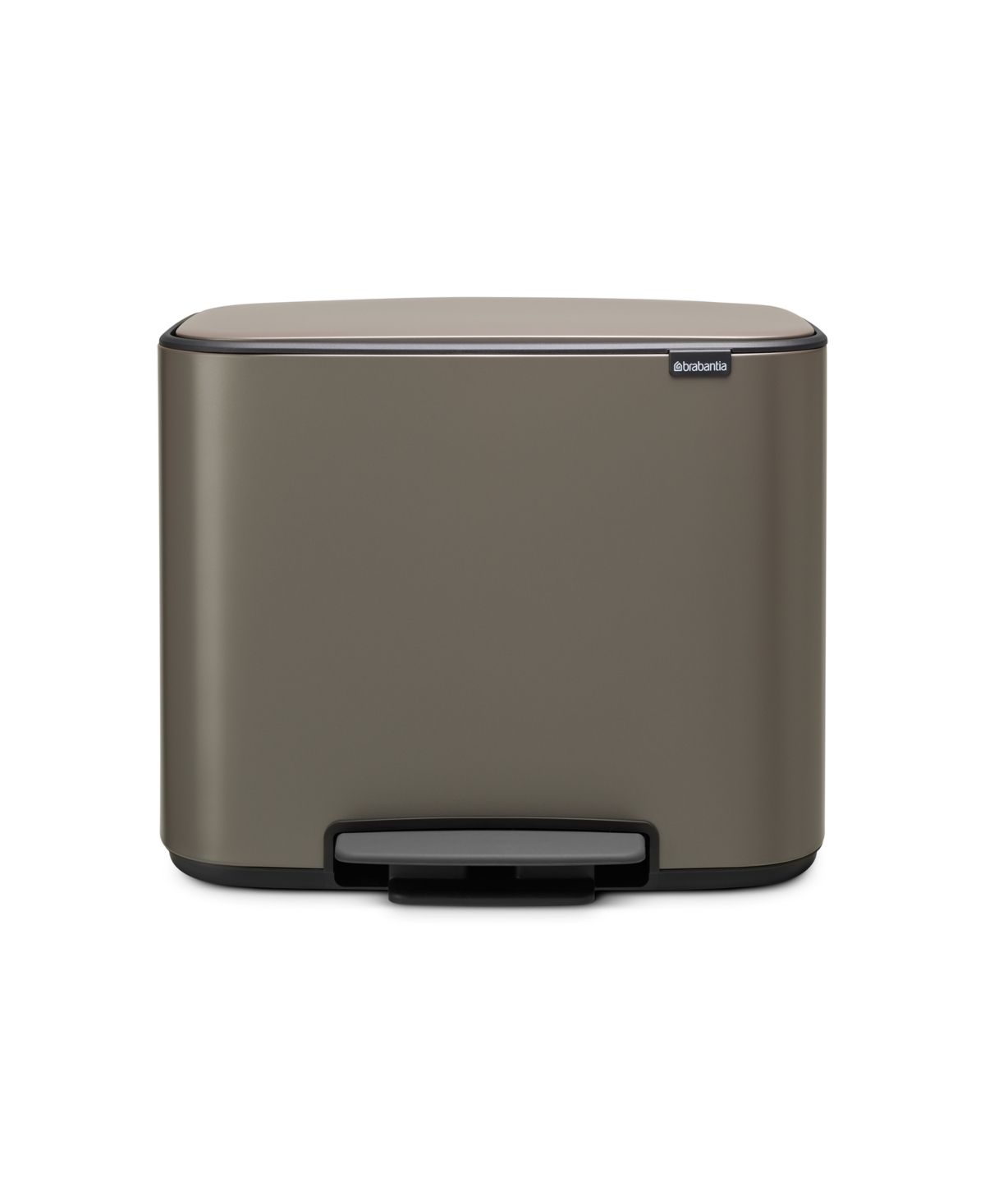 Bo Step on Dual Compartment Trash Can, 3 plus Gallon, 11 plus 23 Liter