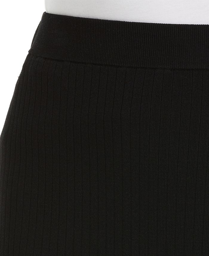 ELLA Rafaella Plus Size Mixed Rib Sweater Skirt - Macy's