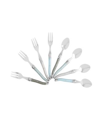 Laguiole Cocktail or Dessert Spoons and Forks, Set of 8