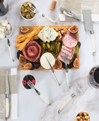 Laguiole Essential 9-Piece Charcuterie and Barware Set with Handles