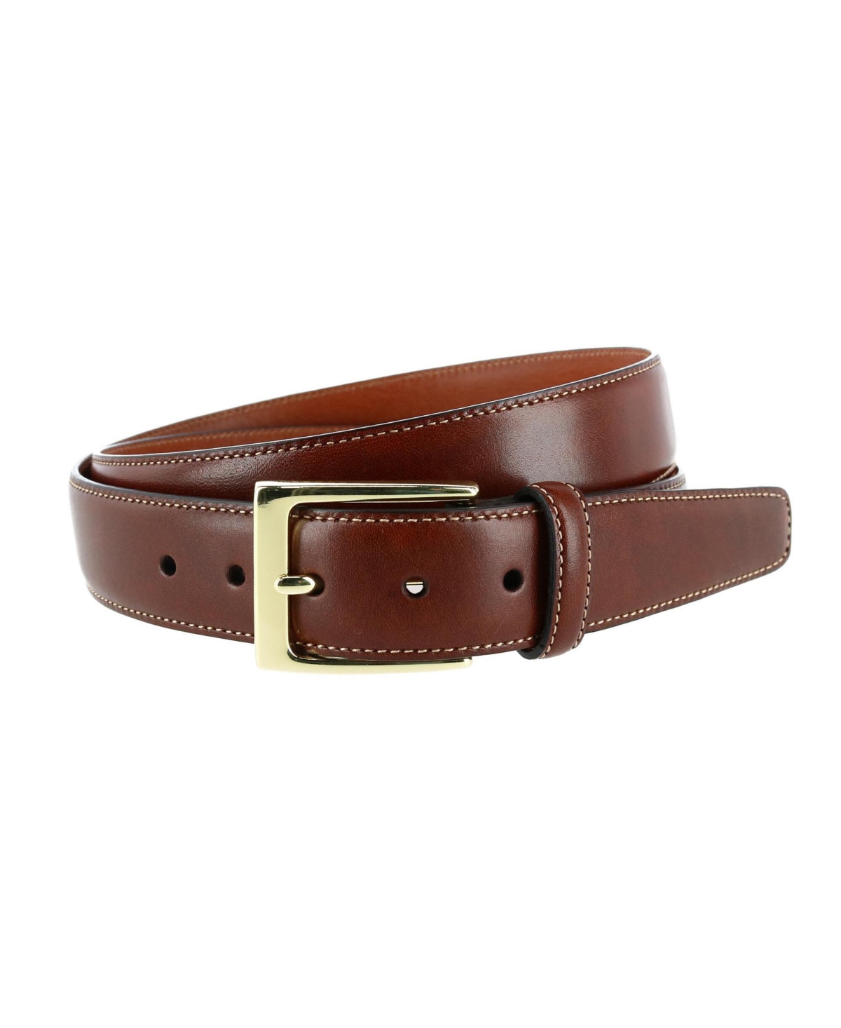 Big & Tall Classic Cortina 30mm Leather Belt - Honey maple