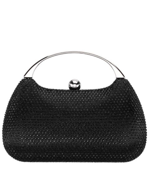 Женские Nina Crystal Minaudiere with Metal Handle