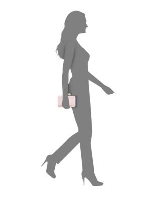 Satin Minaudiere Crystal Clasp Clutch