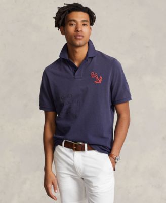 Polo Ralph Lauren - Men's Classic-Fit Mesh Graphic Polo Shirt