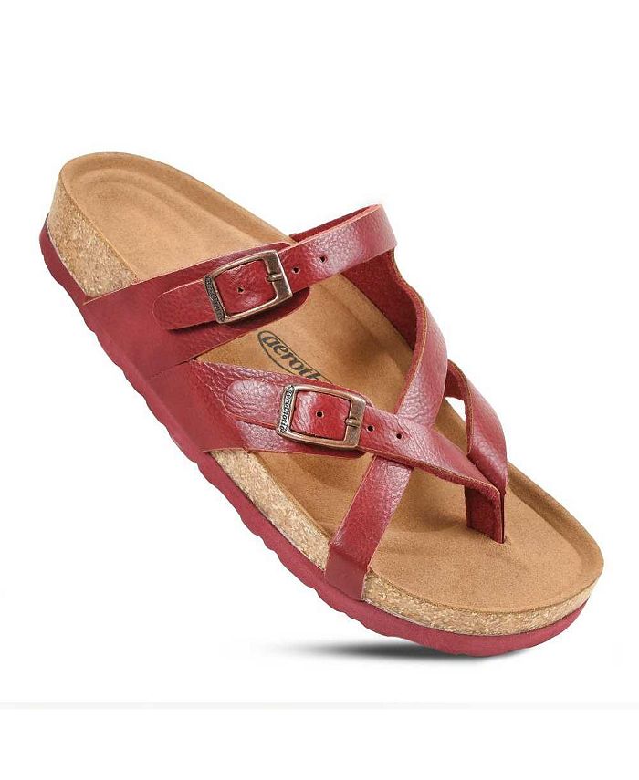 Red sandals macy's best sale